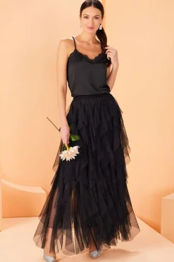 Women Versona Made You Tulle Maxi Skirt