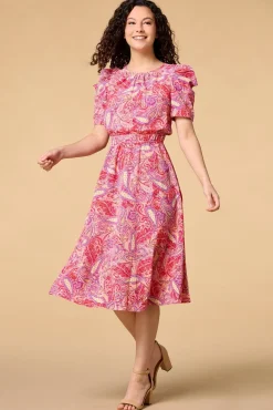 Women Versona Making Me Paisley Midi Dress