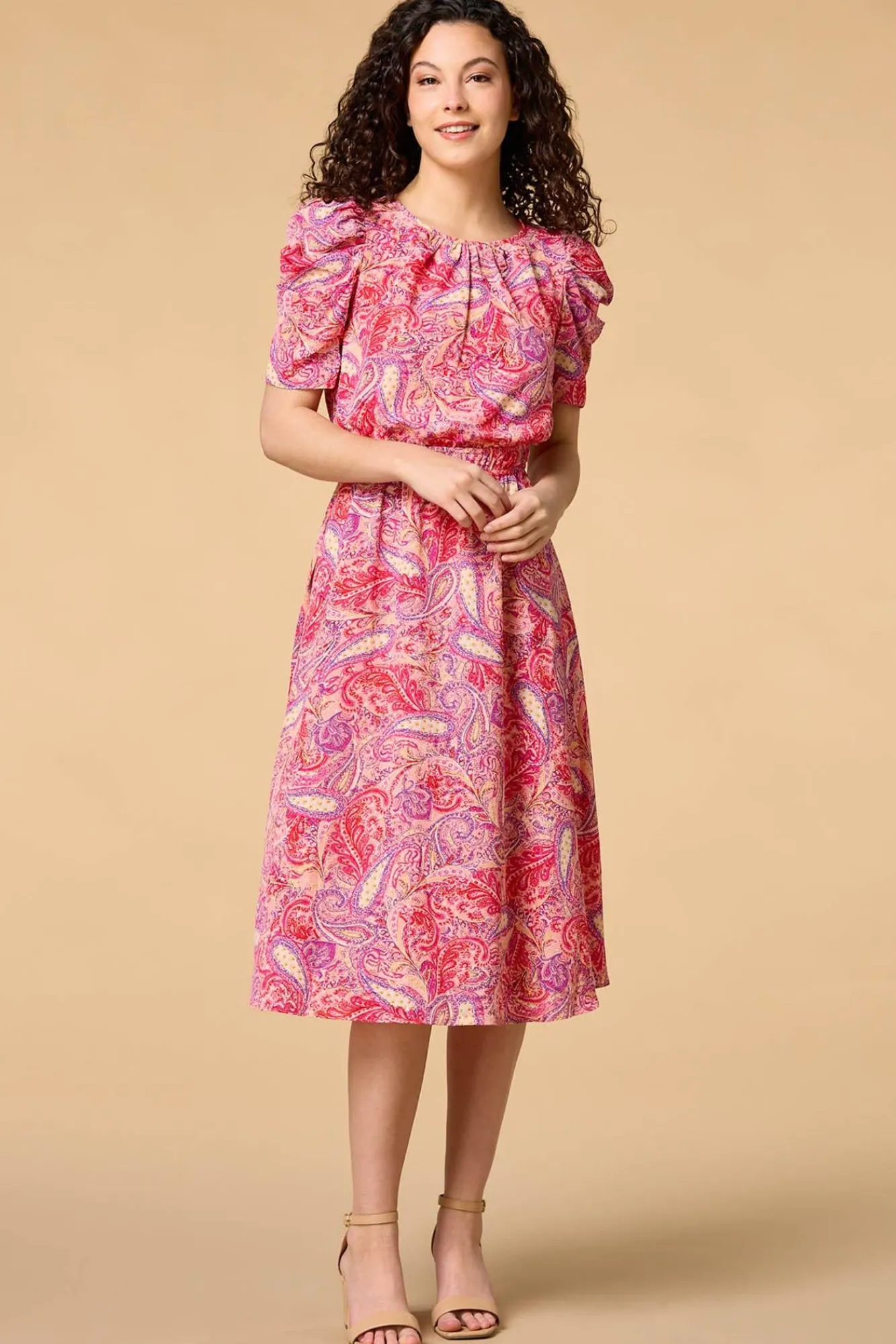 Women Versona Making Me Paisley Midi Dress