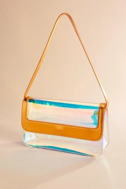 Women Versona Metallic Clear Jelly Bag