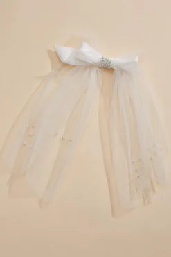 Women Versona Mini Veil Bow