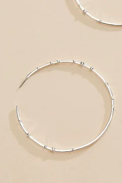 Women Versona Oversized Embellished Hoop Earrings