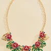 Women Versona Palm Leaf Statement Necklace