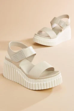 Women Versona Platform Faux Leather Wedges
