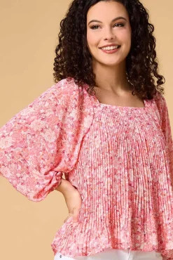 Women Versona Pleat Pea Top