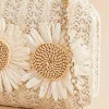 Women Versona Raffia Daisy Clutch