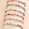 Women Versona Rainbow Disc Bracelet Set