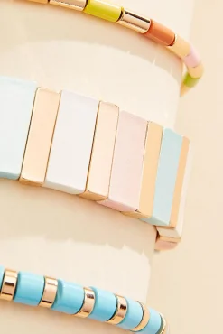 Women Versona Rectangle Bead Bracelet Set