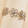 Women Versona Rhinestone Floral Bracelet