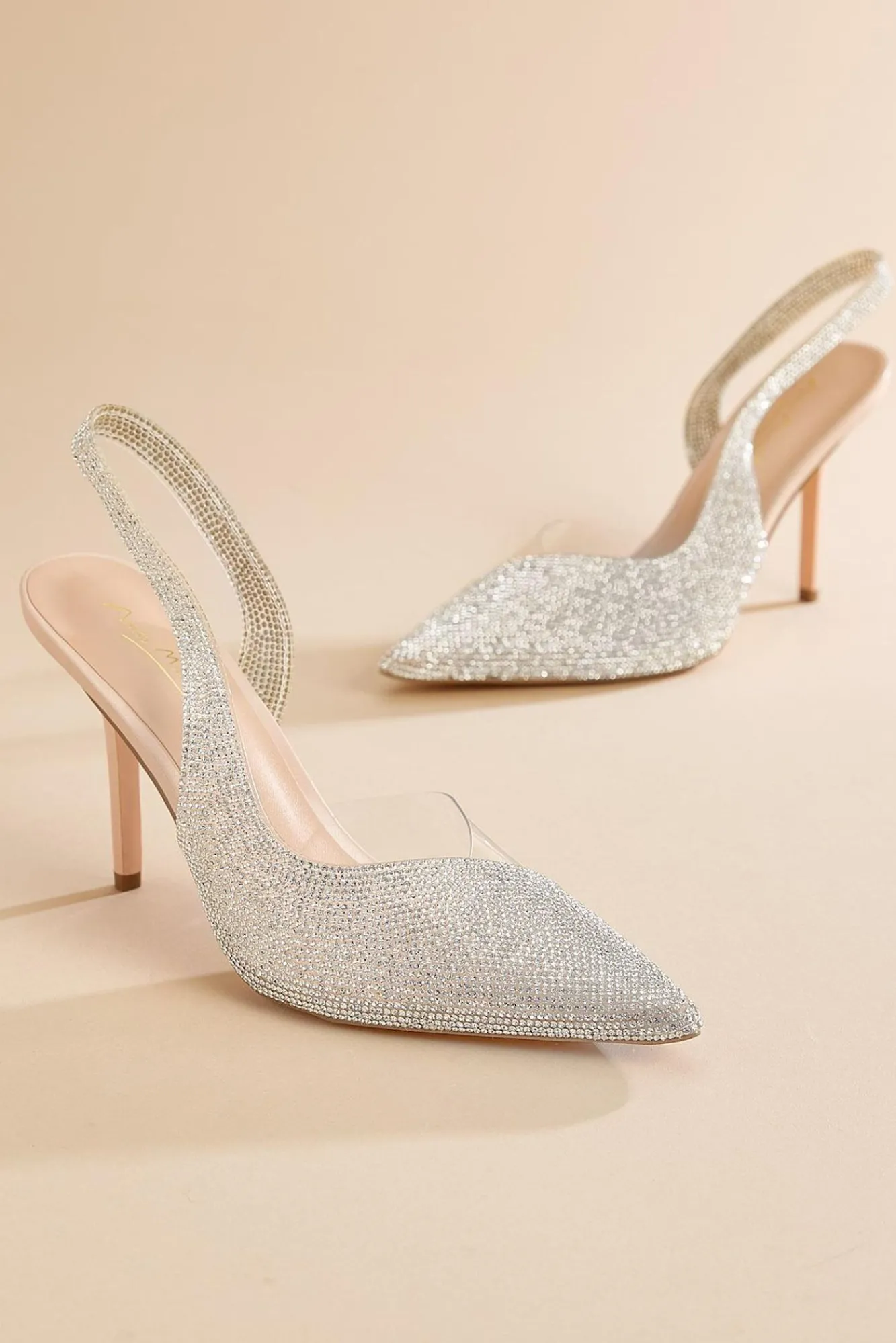 Women Versona Rhinestone Slingback Heels