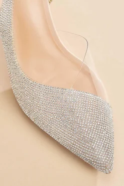 Women Versona Rhinestone Slingback Heels