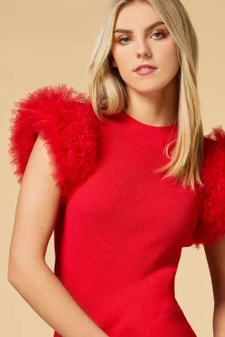 Women Versona Ribbed And Dy Top
