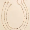 Women Versona Rose Gold Circle Layered Necklace