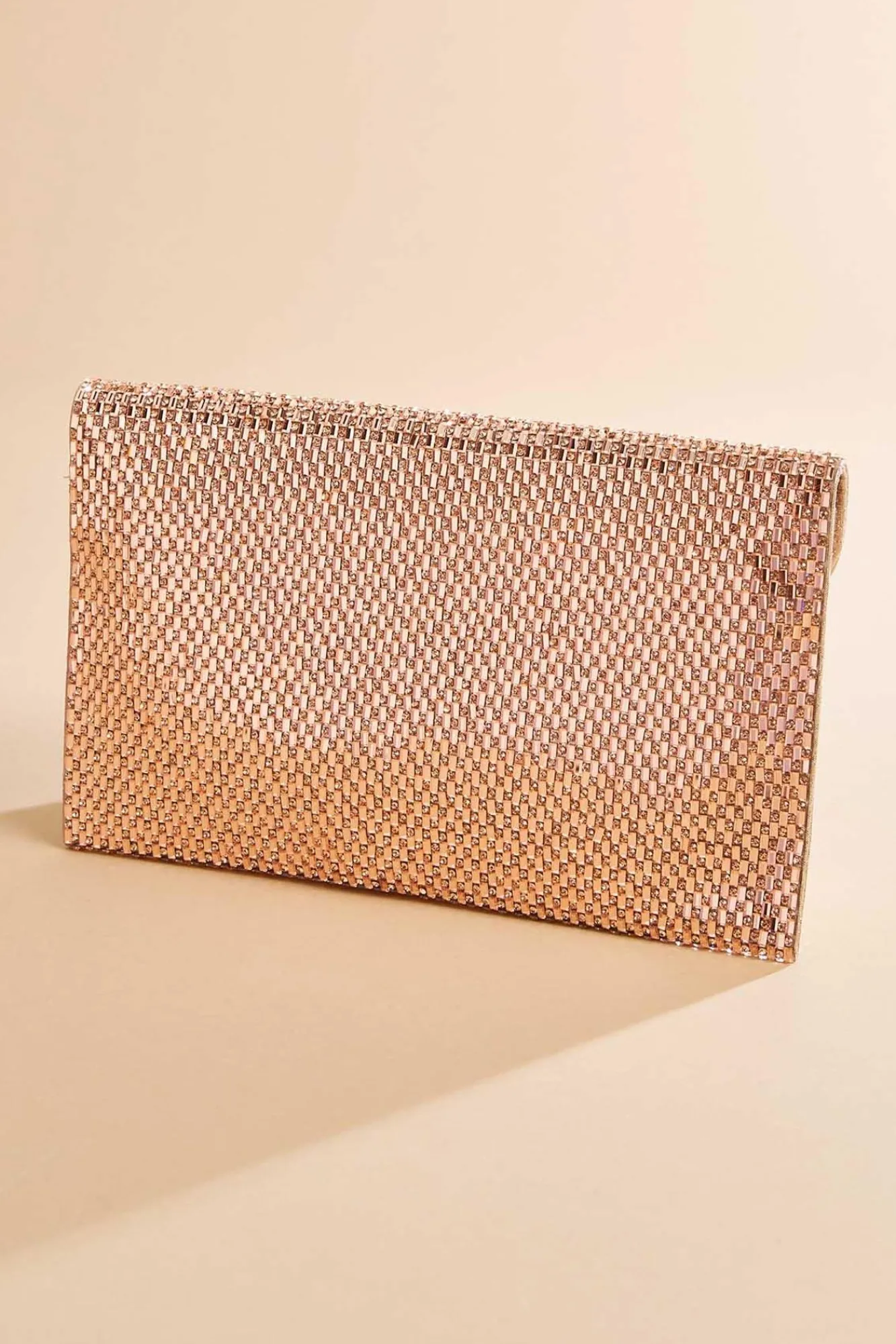 Women Versona Rose Gold Mesh Crossbody