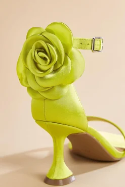 Women Versona Rosette Heeled Sandals