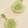 Women Versona Rubber Coated Petal Earrings
