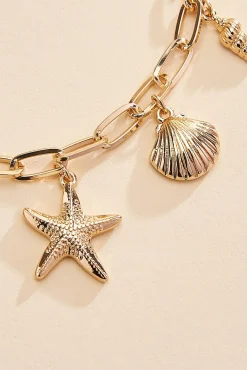 Women Versona Seashell Charm Anklet
