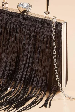 Women Versona Sequin Fringe Crossbody