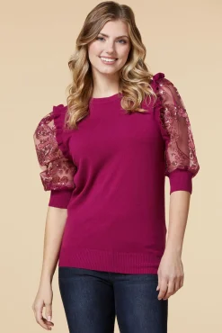 Women Versona Sleeve Of Absence Sweater