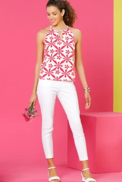 Women Versona Solid Bengaline Ankle Pants
