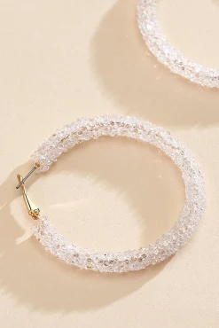 Women Versona Sparkling Hoop Earrings