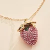 Women Versona Sparkling Strawberry Necklace