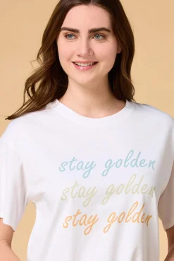 Women Versona Stay Golden Tee