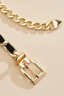 Women Versona Suede Wrapped Chain Belt