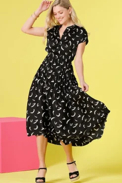 Women Versona The Pleat Life Midi Dress