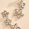 Women Versona Tiered Floral Earrings