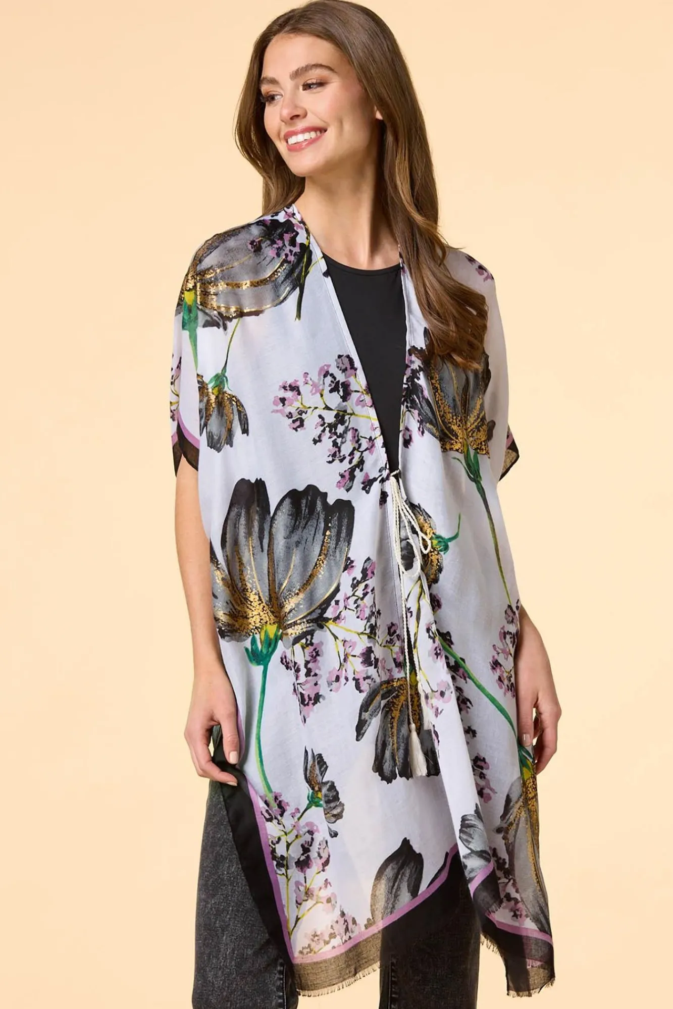 Women Versona Tulip Season Kimono