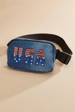 Women Versona Usa Bling Fanny Pack