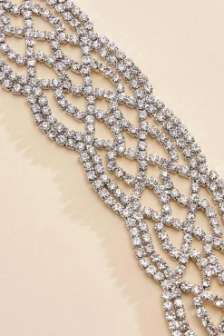 Women Versona Vintage Rhinestone Choker Necklace