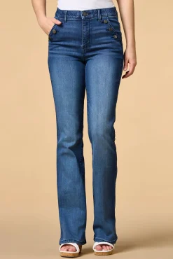 Women Versona Walking On Flare Jeans