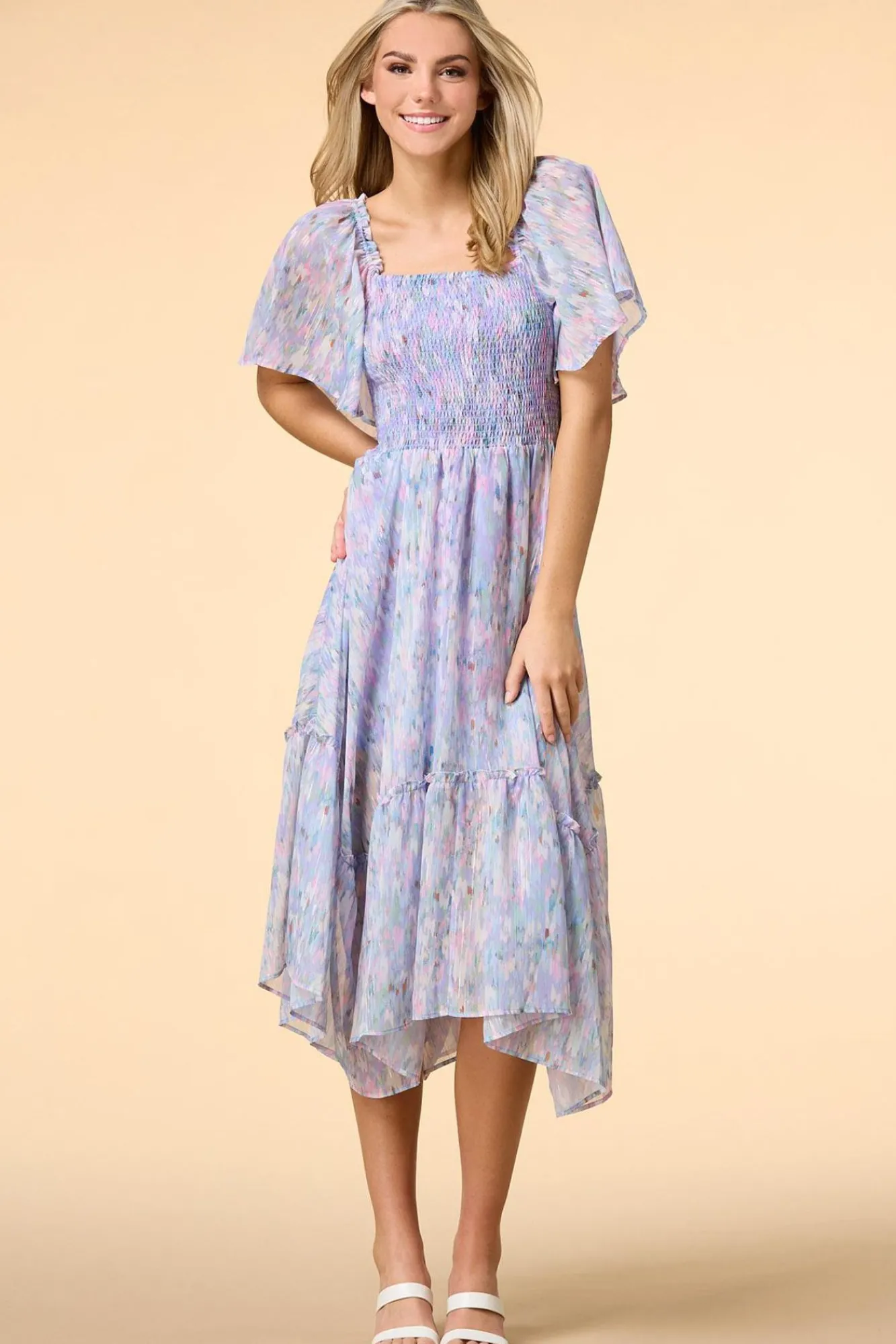 Women Versona Water Lilies Midi Dress