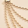Women Versona Wavy Texture Layered Necklace